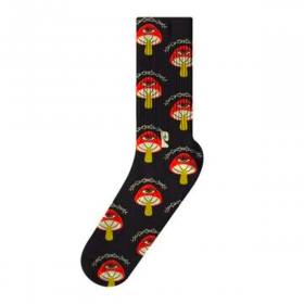 Psockadelic Tuff Shroom Socks - Black