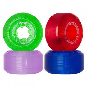 53mm 95a Ricta Super Crystals Wheels - Trans Purple/Green/Blue/Red