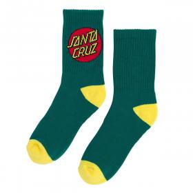Santa Cruz Cruz Youth Crew Socks - 4 Pairs Jade Dome