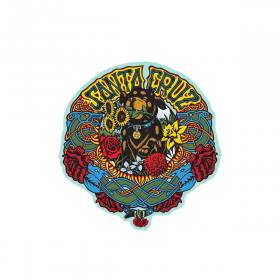 Santa Cruz Dressen Mash Up Clear Mylar Sticker - Multi-Color 5" x 5.17"