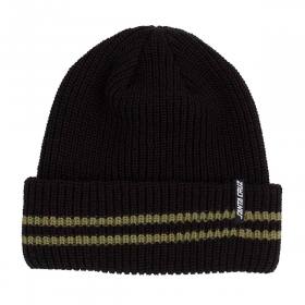 Santa Cruz Pit Long Shoreman Beanie - Black/OD Green