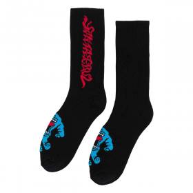 Santa Cruz Screaming 50 Crew Socks - Black