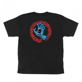 Santa Cruz Screaming 50 Youth T-Shirt - Black