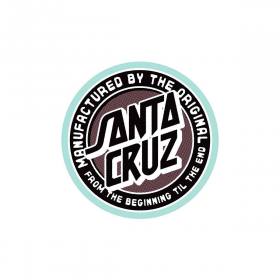 Santa Cruz TTE MFG Dot Clear Mylar Sticker - Black/Pink 3.5" x 3.5"