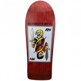 9.375x30.25 Schmitt Stix ATV Re-Issue Deck - Red Stain