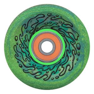 60mm 78a Slime Balls OG Slime Light Ups Wheels - Blue/Green Glitter