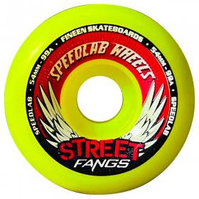 54mm/99a Speedlab Street Fangs 3.0 Wheels - Neon Yellow