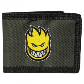 Spitfire Bighead Fill Bi-Fold Wallet -Charcoal/Yellow