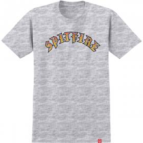 Spitfire Old E Fade Fill Youth T-Shirt - Ash/Yellow/Red