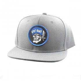 Suicidal Skates Eat Shit Patch Snapback Hat - Charcoal Grey