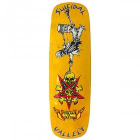 9.5x30.95 Suicidal Skates Mike Vallely Possessed Barnyard Deck - Yellow Stain