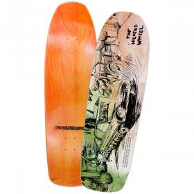 9.5x32 The Heated Wheel Journey Shaped Deck - Watercolors