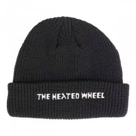 The Heated Wheel Sire Script Cuff Beanie - Black
