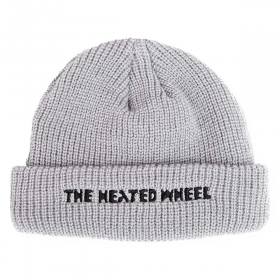 The Heated Wheel Sire Script Cuff Beanie - Gray