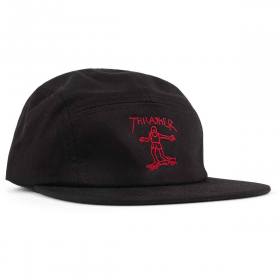 Thrasher Gonz Embroidered 5-Panel Hat - Black/Red