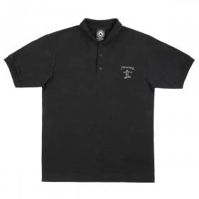 Thrasher Little Gonz Embroidered Polo Shirt - Black