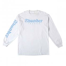 Thunder Trucks Atershock Sleeve Long Sleeve T-Shirt - White/Light Blue