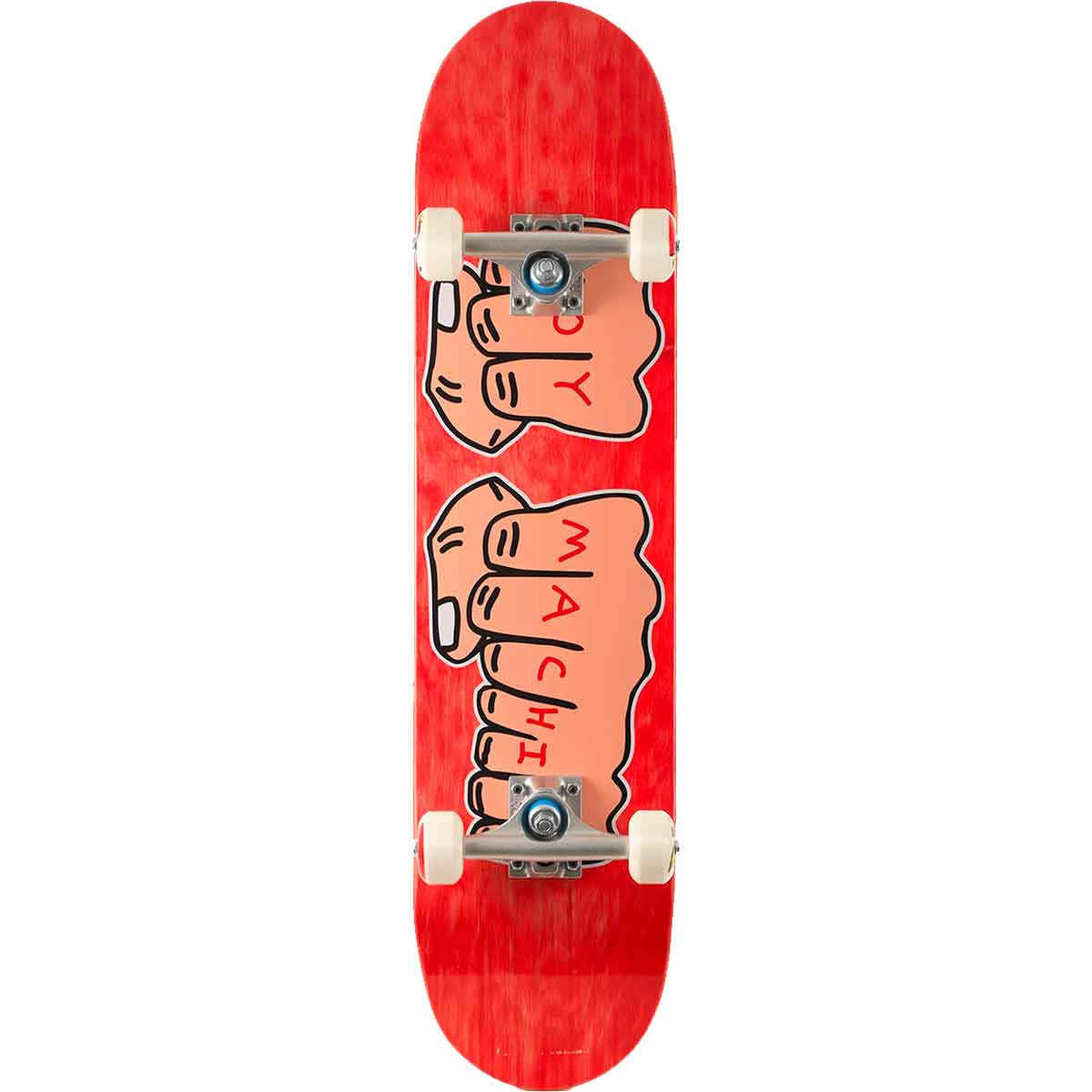 Toy Machine Fists Complete Skateboard - Red Stain 7.75x31.75 