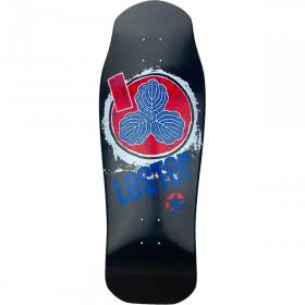 10.38x30.5 Tracker Trucks Lester Kasai Oak Leaf Concave Re-Issue Deck - Black Dip