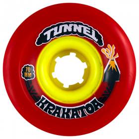 70mm 81a Tunnel Krakatoa Longboard Slide Wheels - Red