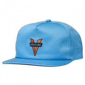 Venture Trucks Heritage Snapback Hat - Light Blue/Red