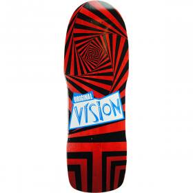 10x29.75 Vision Old School Gator Concave Re-Issue Deck - Red/Black