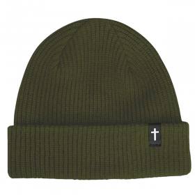 Zero Jamie Thomas Signature Cross Cuff Beanie - Olive
