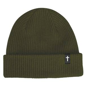 Zero Jamie Thomas Signature Cross Cuff Beanie - Olive