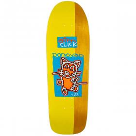 10x31.2 ATM Click Donovan Rice Cat Shaped Deck - Yellow/Yellow Stain