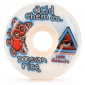 57mm 101a Acid Chemical Co REM Donovan Rice Cat Wheels - White