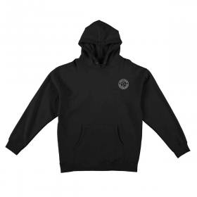 Antihero Basic Pigeon Round Embroidered Pullover Hoodie - Black/Grey