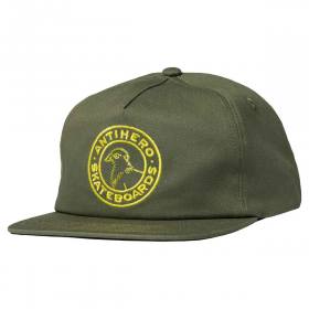 Antihero Basic Pigeon Round Snapback Hat - Sage
