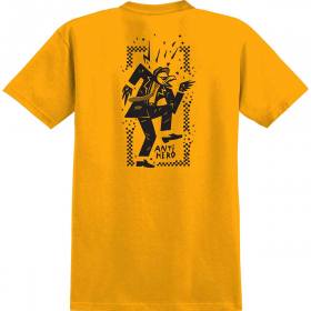 Antihero Rude Bwoy T-Shirt - Gold/Black