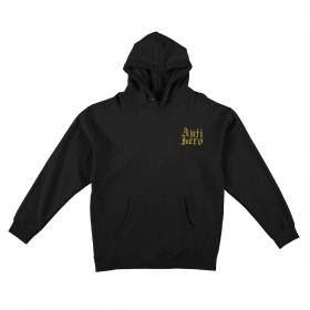 Antihero Terminal Velocity Pullover Hoodie - Black/Olive/Yellow
