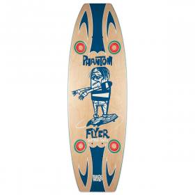 9.6x31.5 Blockhead Phantom Flyer Strip Mall Surfer Shaped Deck - Natural/Pre-Gripped