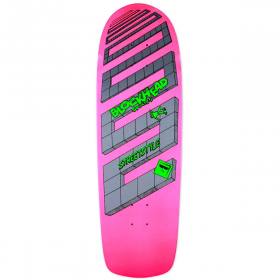9.125x30.125 Blockhead Streetstyle 1 1985 Re-Issue Rider Shaped Deck - Pink/Grey