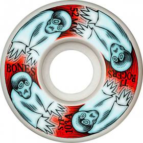 52mm 103a Bones STF V3 Slim TJ Rogers Whirling Specters Wheels - White