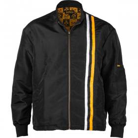 Bones Wheels Black & Gold Zip Race Jacket - Black