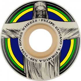 54mm 99a Bones X-Formula V1 Standard Gustavo Redeemer Wheels - White