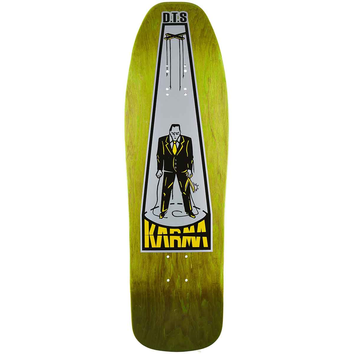 9.625x32.375 Dogtown Karma Tscocheff Puppet Re-Issue Deck - Olive Stain