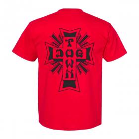 Dogtown Cross Logo T-Shirt -  Red/Black