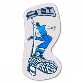 H-Street Matt Hensley Street Swinger Sticker - Light Blue & Dark Blue 6" x 3"