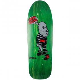 9.8x31.75 H-Street Jason Rogers Ball & Chain Re-Issue Deck - Green Stain