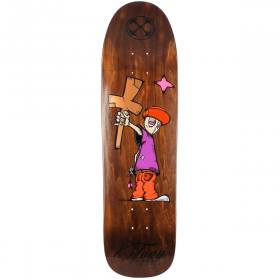 8.5x32.5 H-Street T-Mag X Hickman Kid & Cross Park & Pool Shaped Deck - Brown Stain