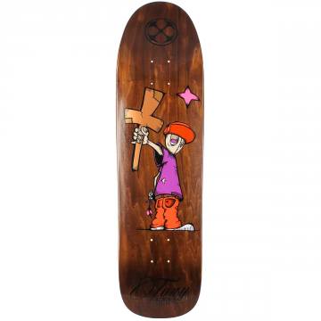 Deathbox Marty Grimes Pop Skateboard Deck - Brown Stain 9x33 
