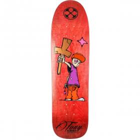 8.5x32.5 H-Street T-Mag X Hickman Kid & Cross Park & Pool Shaped Deck - Red Stain
