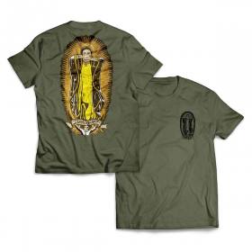 Hard Luck MFG Lady G Gold T-Shirt - Military Green