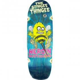 9.8x32.25 Heroin Stingee Thingee Shaped Deck - Blue Stain