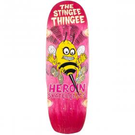 9.8x32.25 Heroin Stingee Thingee Shaped Deck - Pink Stain