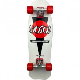 Hosoi Skates Hammerhead Mini Cruiser Complete - White 8.5x28